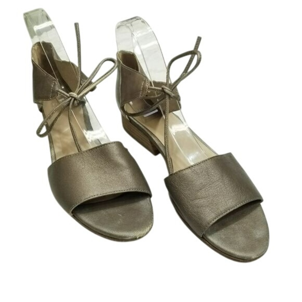 Eileen Fisher Bronze Metallic Leather Lace Up Gladiator Sandals Size 8‎ - Picture 13 of 15
